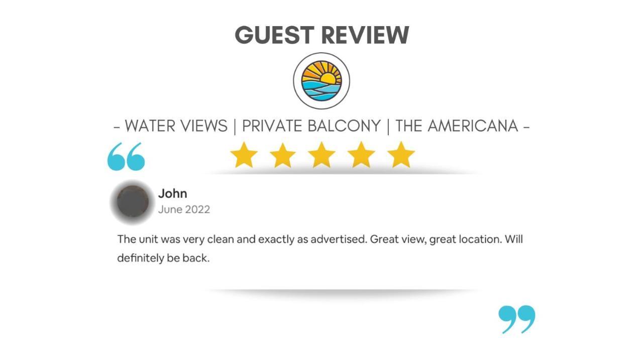 Water Views - Private Balcony - The Americana Hampton Exteriör bild